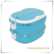 Kunststoff Edelstahl Lunch Box für Werbegeschenke (HA62013)